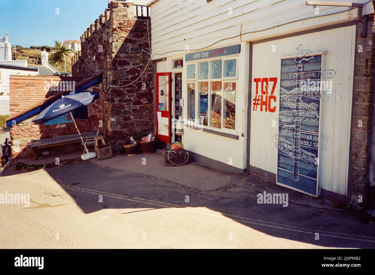 Hope Cove Gallery, Hope Cove, South Devon, Angleterre, Royaume-Uni. Banque D'Images