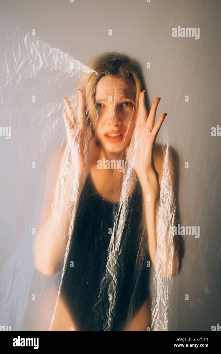 la protection de la femme a défait les droits des femmes sur les portraits Banque D'Images