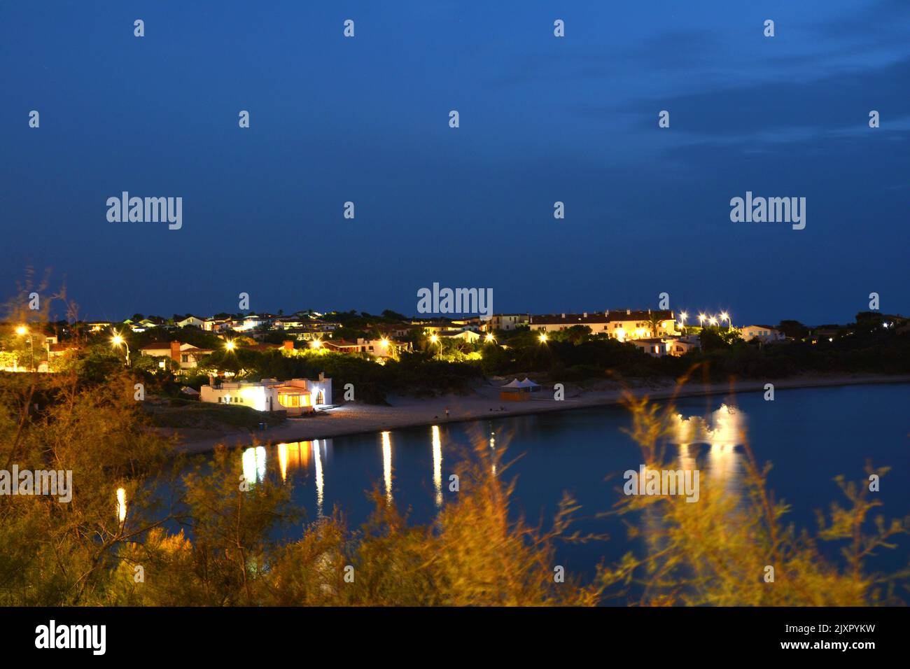 Ville de Calasetta, en Sardaigne du Sud Banque D'Images