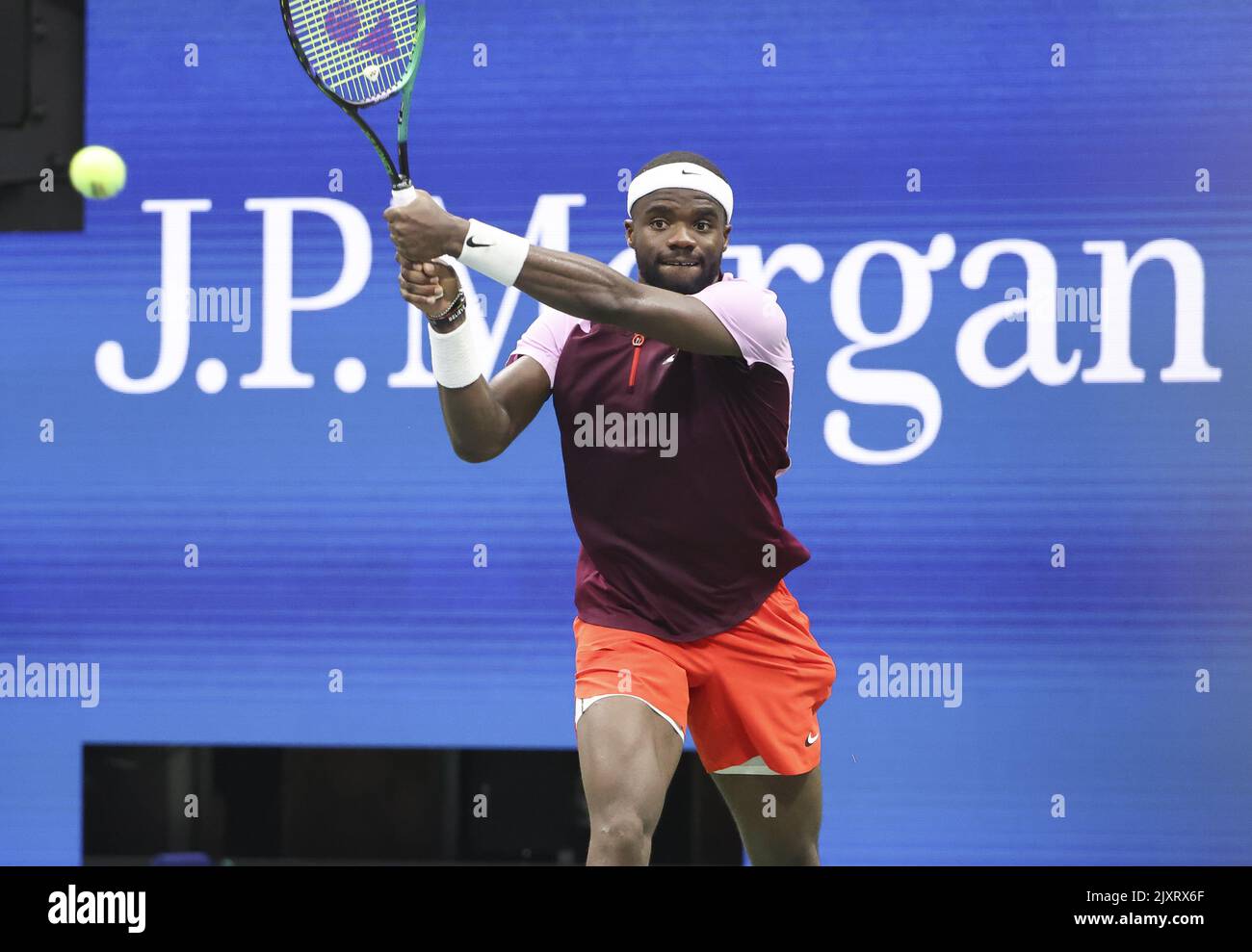 Frances Tiafoe des Etats-Unis pendant le jour 8 de l'US Open 2022, 4th Grand tournoi de tennis de la saison sur 5 septembre 2022 au Centre national de tennis de l'USTA à New York, Etats-Unis - photo: Jean Catuffe/DPPI/LiveMedia Banque D'Images