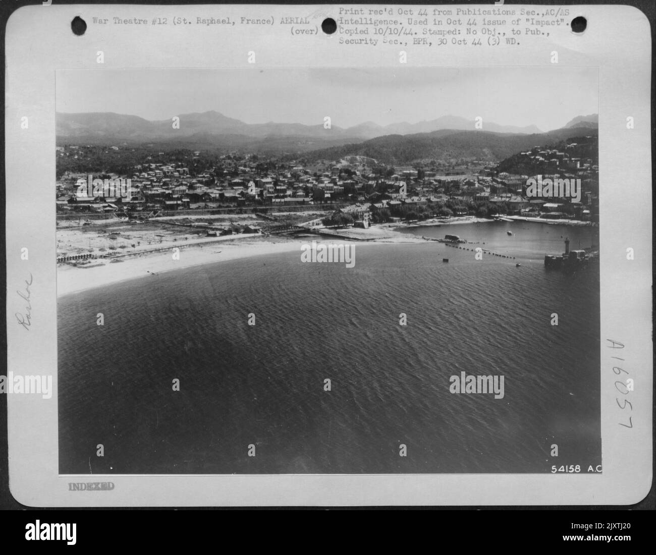 Frejus plage Banque d'images noir et blanc - Alamy