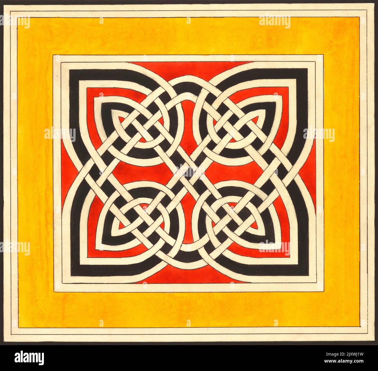 Elizabeth A Nedwill - ornement celtique - C1900 Banque D'Images