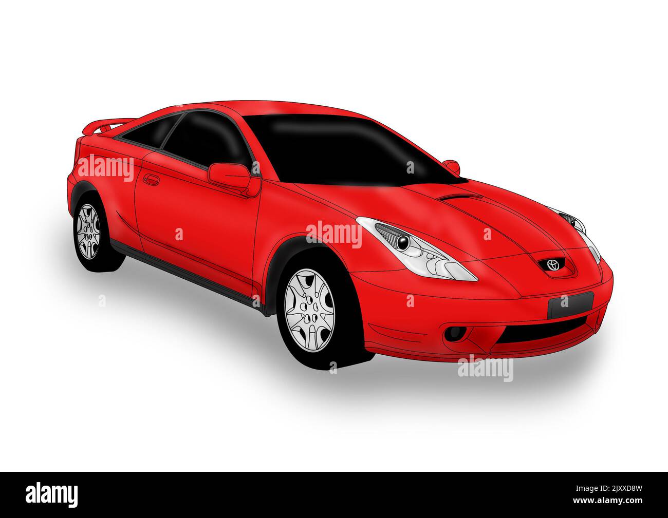 Une Toyota Celica GT (T23) Banque D'Images