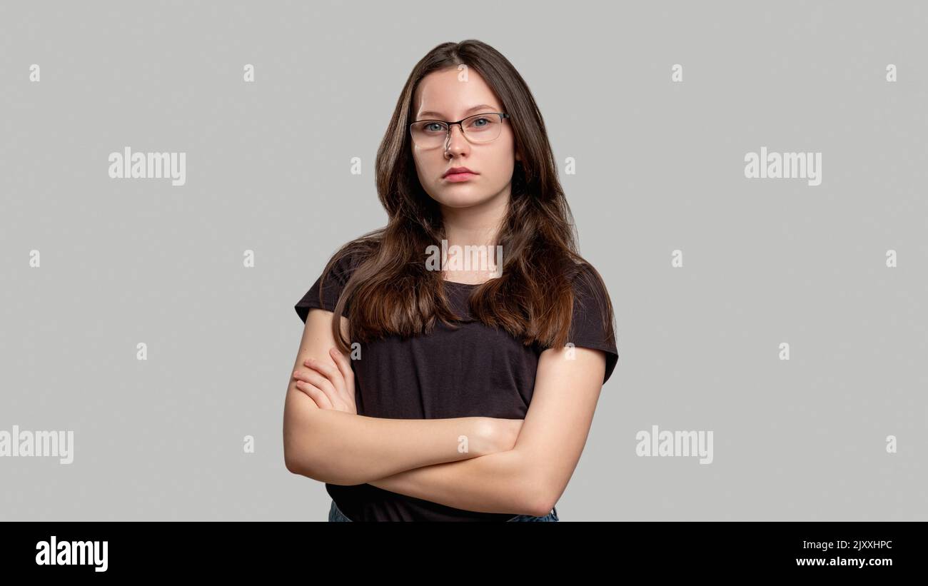 confiante femme portrait femme puissance intelligente Banque D'Images