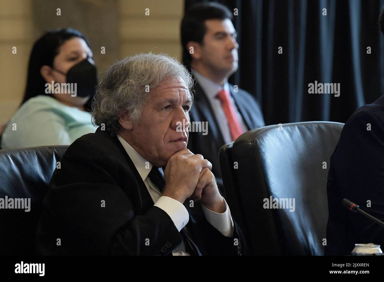 7 septembre 2022, Washington, Distric de Colombie, Etats-Unis: Le Secrétaire général de l'Organisation des Etats d'Amérique (OEA) LUIS ALMAGRO parle des droits de l'homme de la Bolivie au cours de la session ordinaire, aujourd'hui sur 07 septembre 2022 à la salle AmericaÃs/OEA à Washington DC, Etats-Unis. (Credit image: © Lénine Nolly/ZUMA Press Wire) Banque D'Images