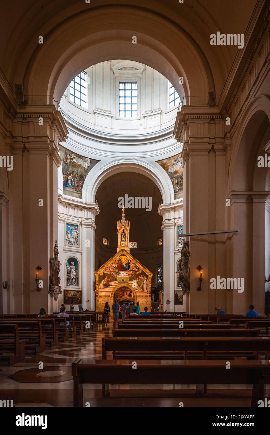 Santa Maria degli Angeli sur le chemin de San Francesco. Assise Banque D'Images