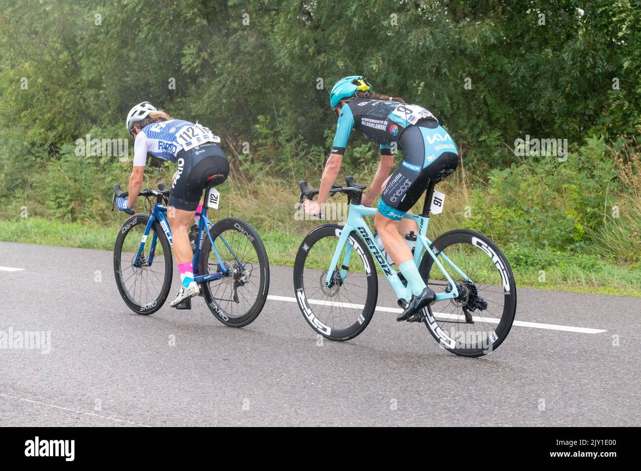 L Etape Du Tour De France 2022 ROMEU Marta et MONTALVO Almudena pendant la tournée 2022 du CMAF, Tour