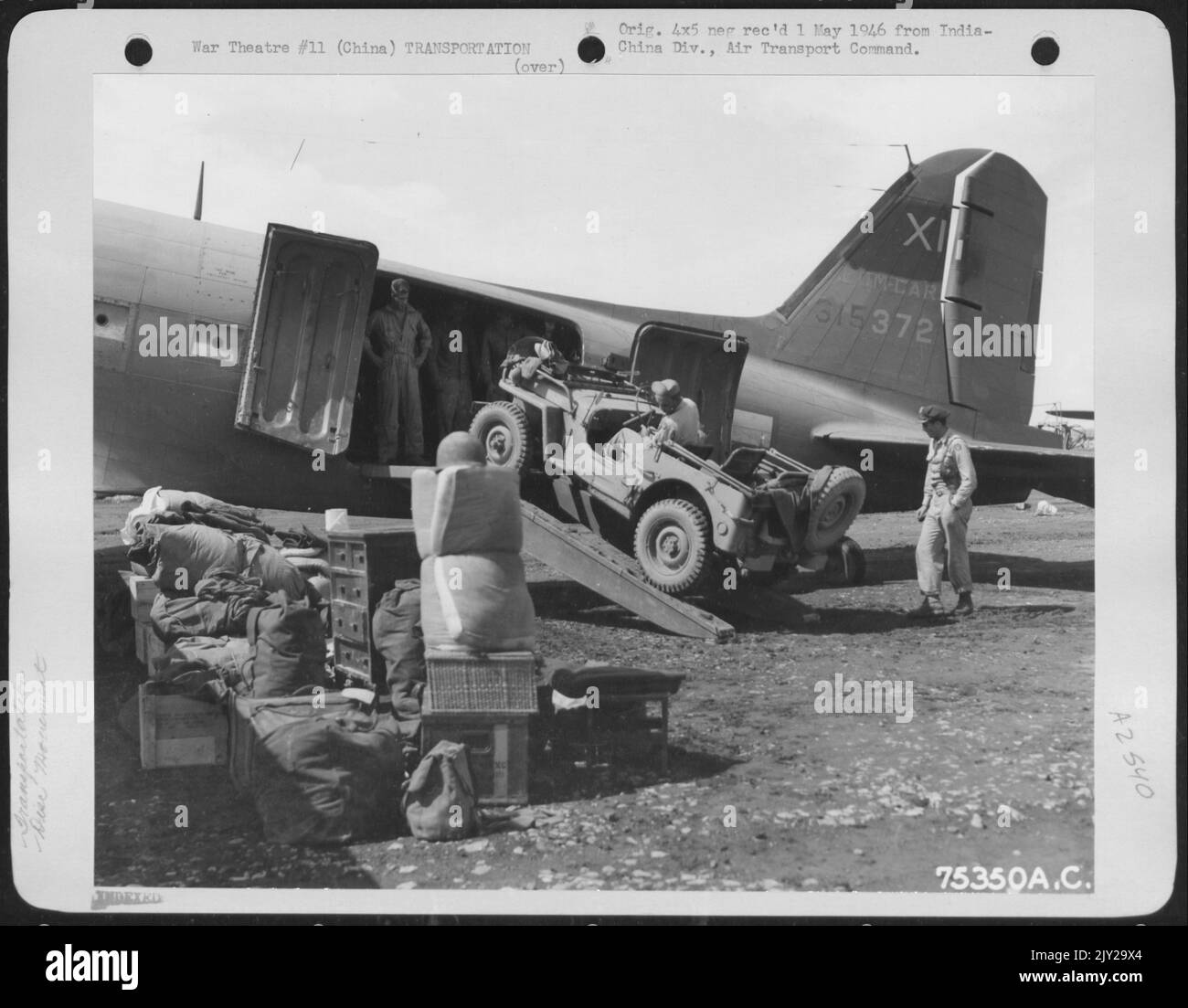 Disc Movement, Luichow, Chine, 14 juillet 1945. Banque D'Images