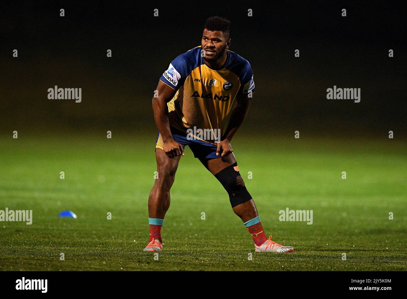 Maika Sivo, joueuse d'anguilles de Parramatta, participe à une séance d