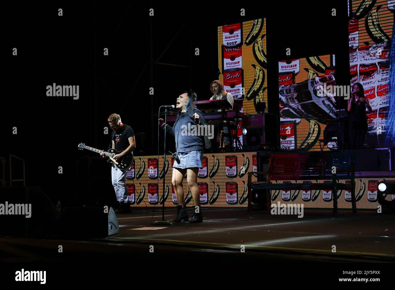 Villa Guicciardini, Prato, Italie, 06 septembre 2022, Loredana Berte en concert pendant le concert de la chanteuse italienne Loredana Berte Banque D'Images