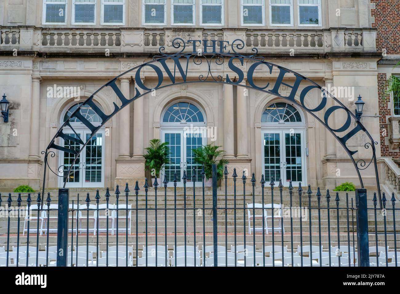 LA NOUVELLE-ORLÉANS, LA, USA - 3 SEPTEMBRE 2022: L'école Willow (une école maternelle à 12 années de charte scolaire) s'est mise en place pour son dévouement de changement de nom Banque D'Images