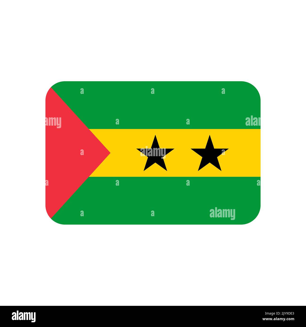 Alarme vecteur Sao Tomé isolée sur fond blanc Illustration de Vecteur