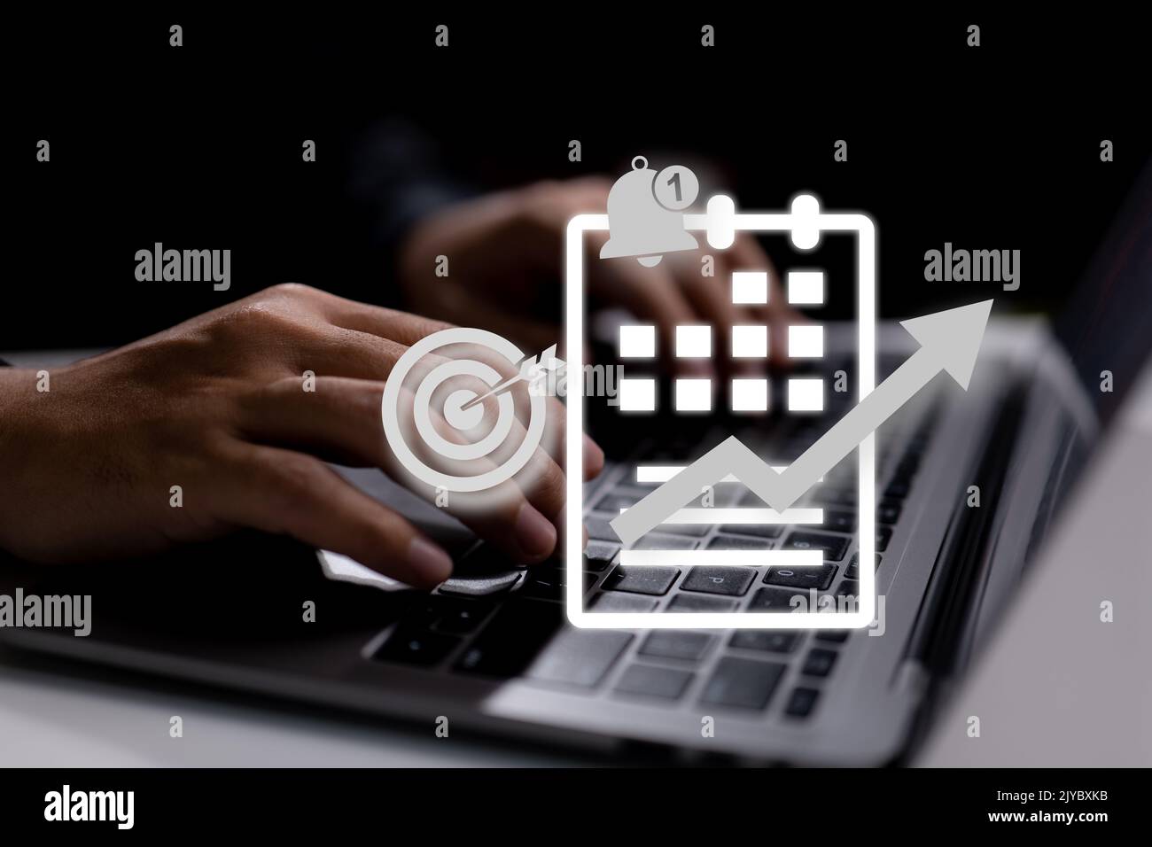 Élaborer des solutions de gestion du travail de projet et de planification du temps. Calendrier, planificateur. Plate-forme de projet, d'entreprise et de productivité en ligne. Banque D'Images