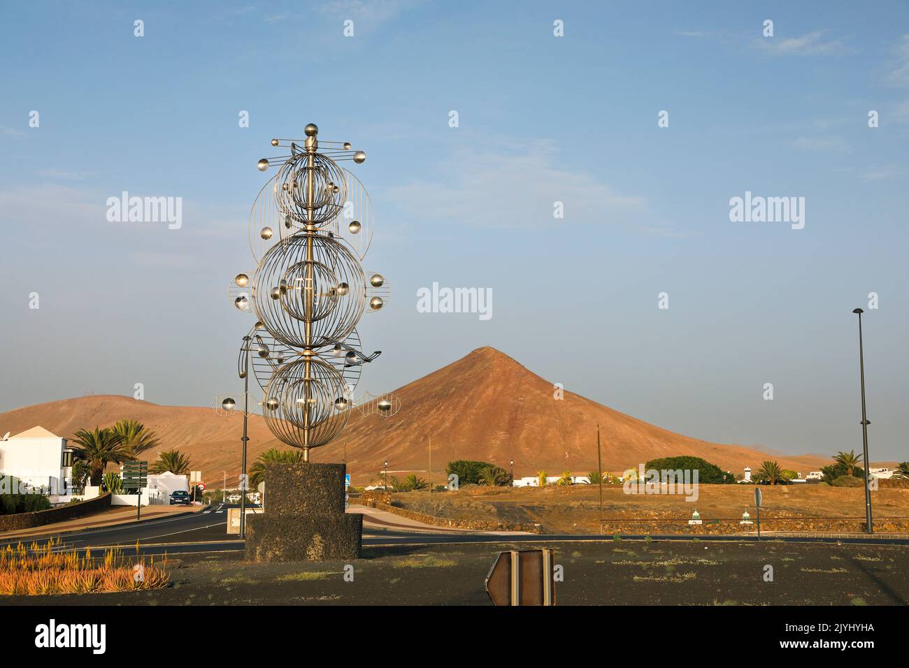 Carillon de vent de Cesar Manrique à la rue tzhe LZ 1, îles Canaries, Lanzarote, Taiche Banque D'Images