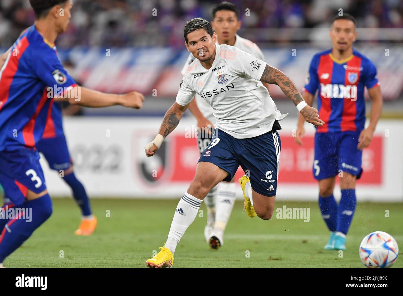 Tokyo, Japon. 3rd septembre 2022. Leo Ceara de Yokohama F. Marinos lors du match de football de la Ligue 2022 J1 entre le FC Tokyo et Yokohama F. Marinos au stade Ajinomoto à Tokyo, Japon, 3 septembre 2022. Credit: AFLO/Alay Live News Banque D'Images