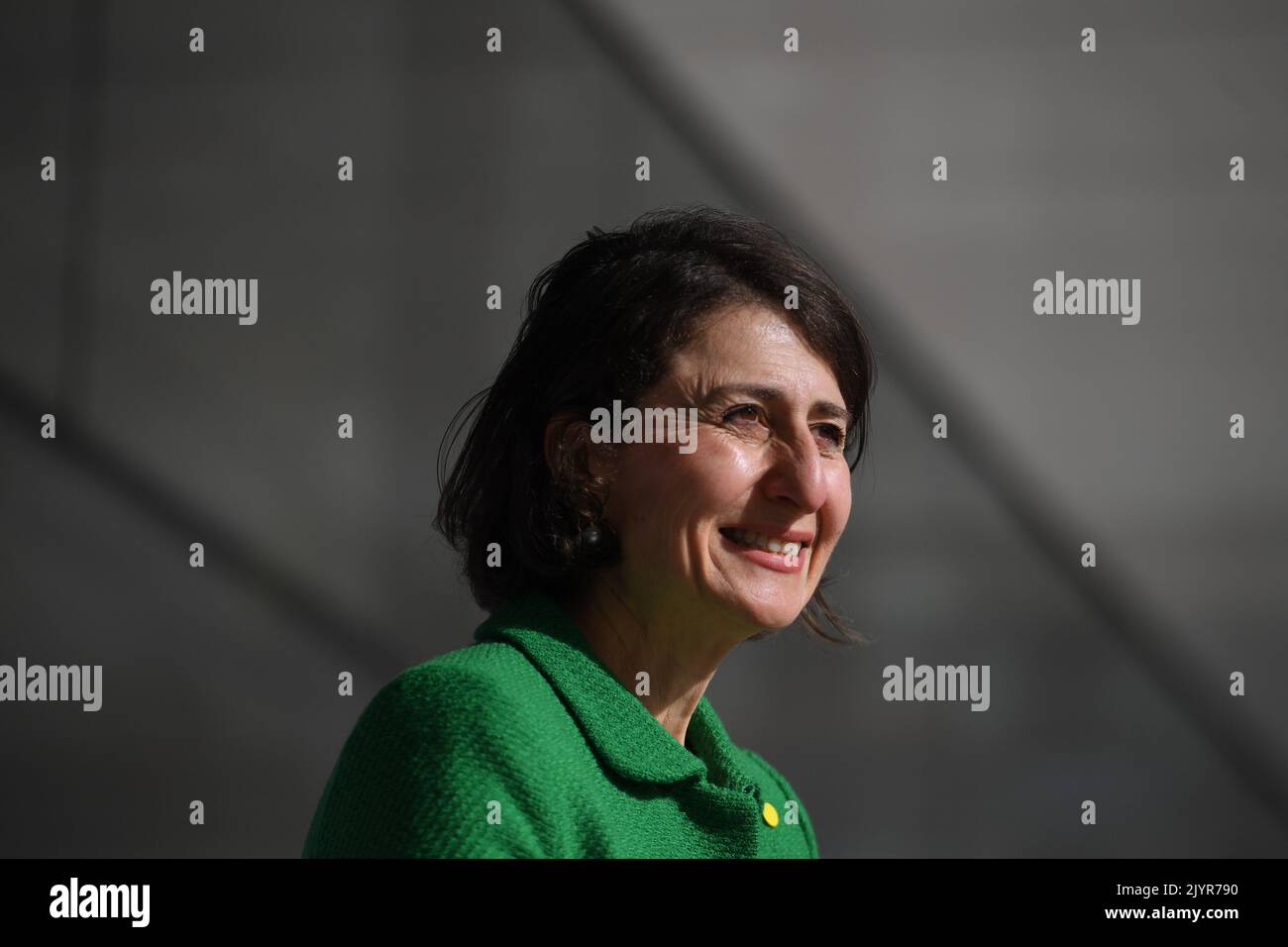 Le Premier ministre de Nouvelle-Galles du Sud, Gladys Berejiklian, présente une mise à jour de la dernière situation de la COVID-19 lors d'une conférence de presse à Sydney, en 24 juin 2021. (AAP image/Dean Lewins) PAS D'ARCHIVAGE ** USAGE STRICTEMENT ÉDITORIAL SEULEMENT ** Banque D'Images