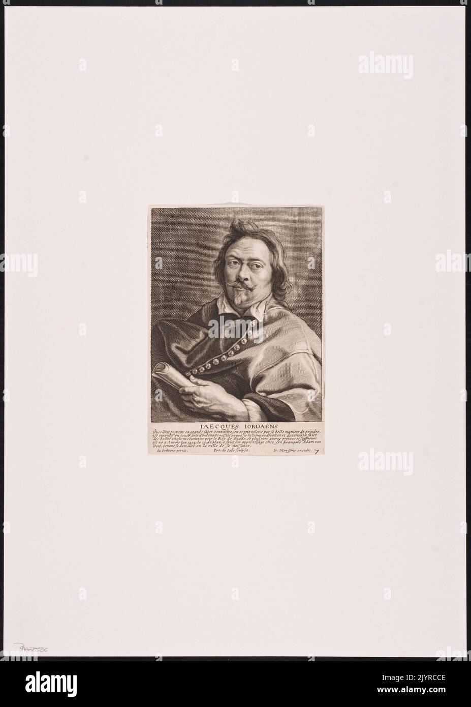Jaecques Jordaens était un peintre baroque flamand, surtout connu pour ses compositions dynamiques et sa représentation de la vie quotidienne, des sujets mythologiques et des thèmes religieux. Ses œuvres illustrent le style riche et l'utilisation vibrante de la couleur dans la période baroque. Banque D'Images