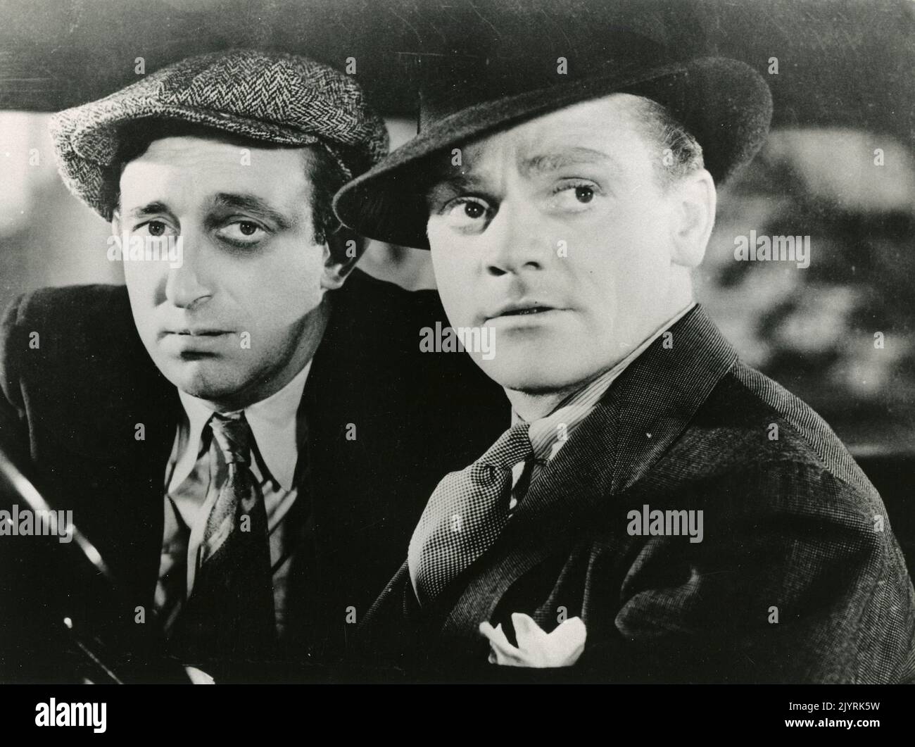 Acteurs Robert Barrat et James Cagney dans le film The St. Louis Kid, USA 1934 Banque D'Images
