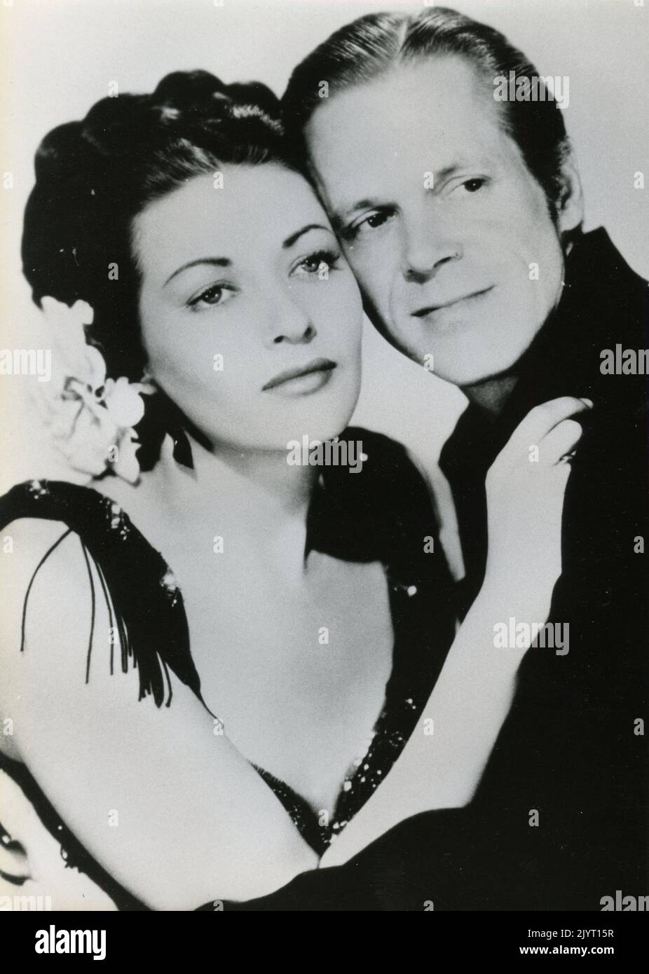 L'actrice canadienne-américaine Yvonne de Carlo et l'acteur Dan Duryea dans le film Black Bart, USA 1948 Banque D'Images