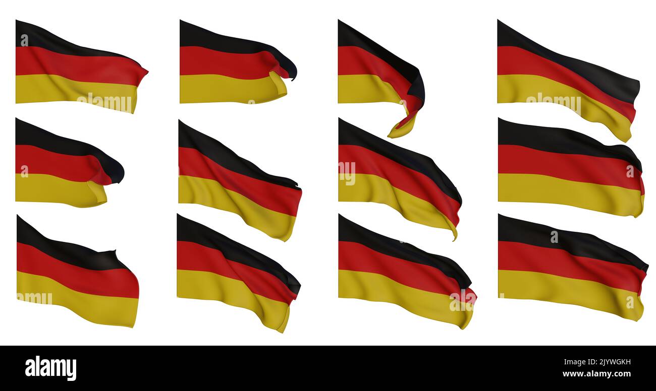 Deux Drapeaux De L'allemagne Page De Garde