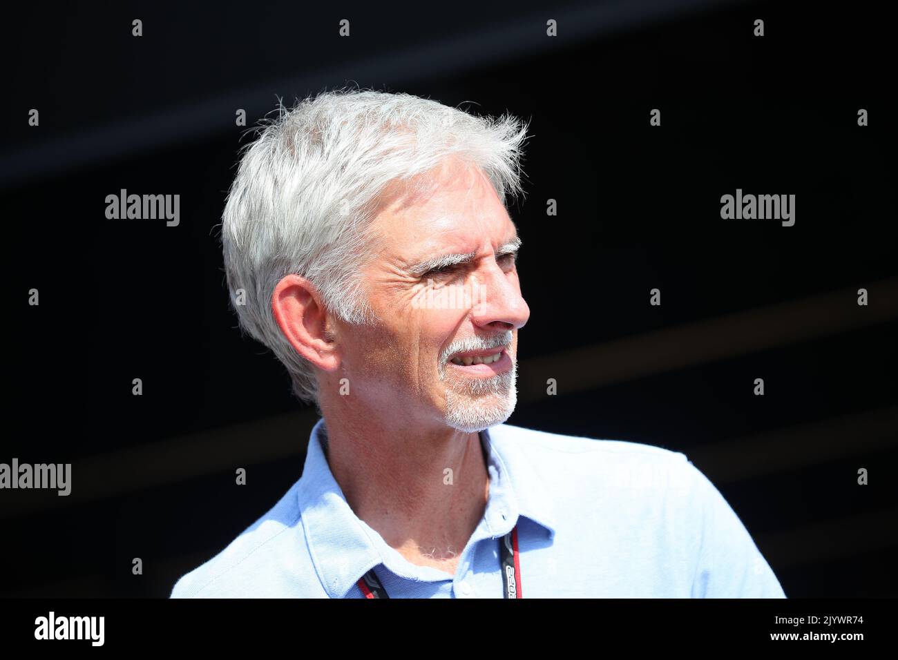 Monza, Italie. 27th janvier 2022. Damon Hill (GRB) ancien pilote F1, et ancien champion F1 de 1996 avec Williams Renault, ancien pilote de Jordanie, flèches maintenant commentateur TV avec Sky Sport UK pendant le GP italien, 8-11 septembre 2022 à Monza Track, Formule 1 Championnat du monde 2022. Crédit : Agence photo indépendante/Alamy Live News Banque D'Images