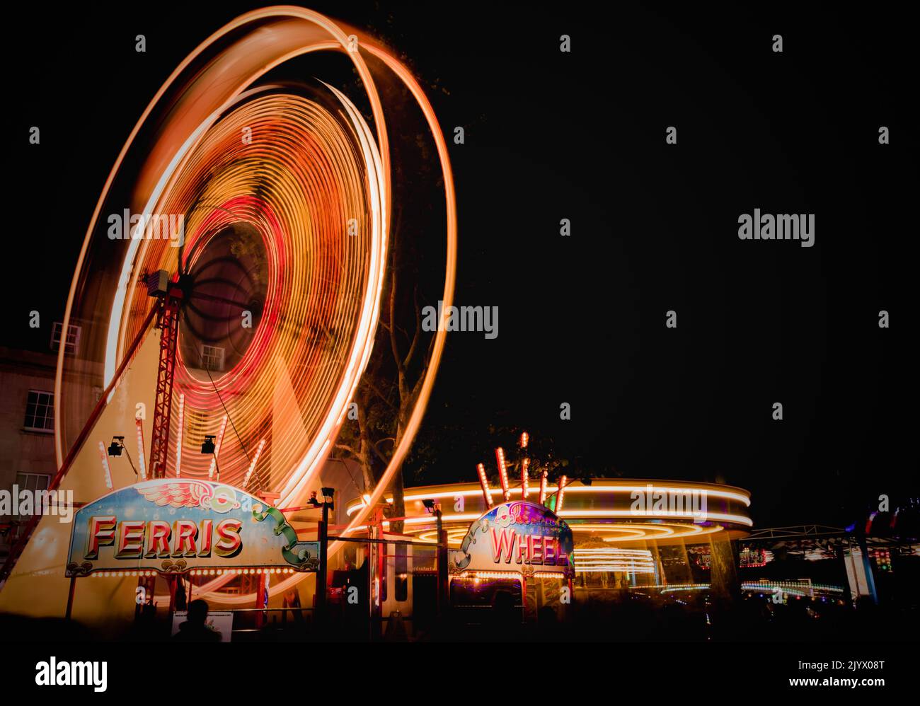 Le trajet « Big Wheel » très apprécié au salon annuel de la rue à St Giles, Oxford. Banque D'Images