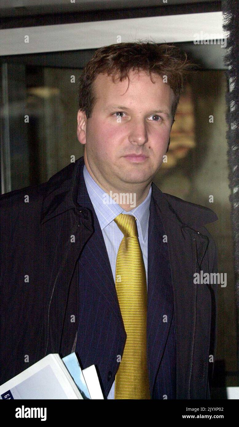 Photo du dossier datée du 7/12/2001 de Mark Boland, l'ancien spin-docteur de Charles Mark Boland qui a dit que le prince se considérait comme un 'dissident'. Date de publication : jeudi 8 septembre 2022. Banque D'Images