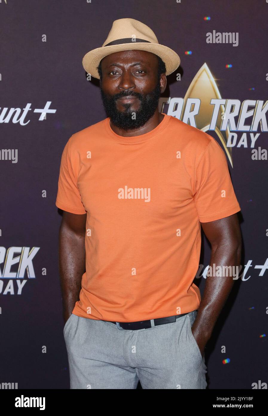 Los Angeles, États-Unis. 08th septembre 2022. Babs Olusanmokun arrive au tapis rouge de la célébration Star Trek qui a eu lieu au centre culturel Skirball de Los Angeles, en Californie, jeudi, 8 septembre 2022 . (Photo de Juan Pablo Rico/Sipa USA) crédit: SIPA USA/Alay Live News Banque D'Images