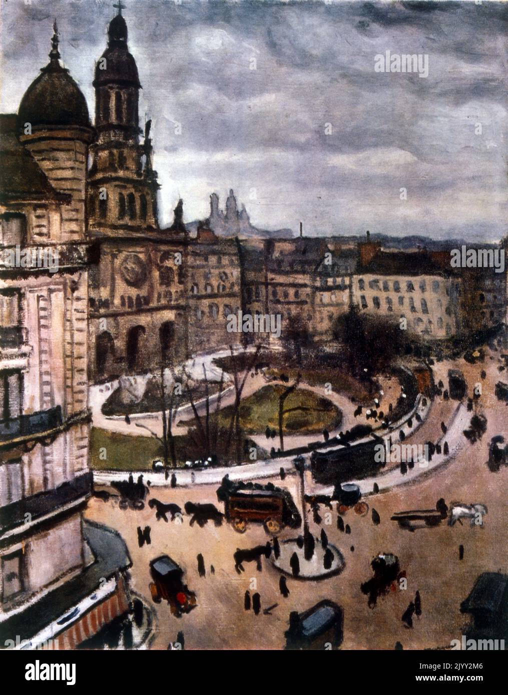 Place de la Trinite, Paris par Albert Marquet (1875 - 1947), peintre français, associé au mouvement Fauvist. Huile sur toile; vers 1911 Banque D'Images