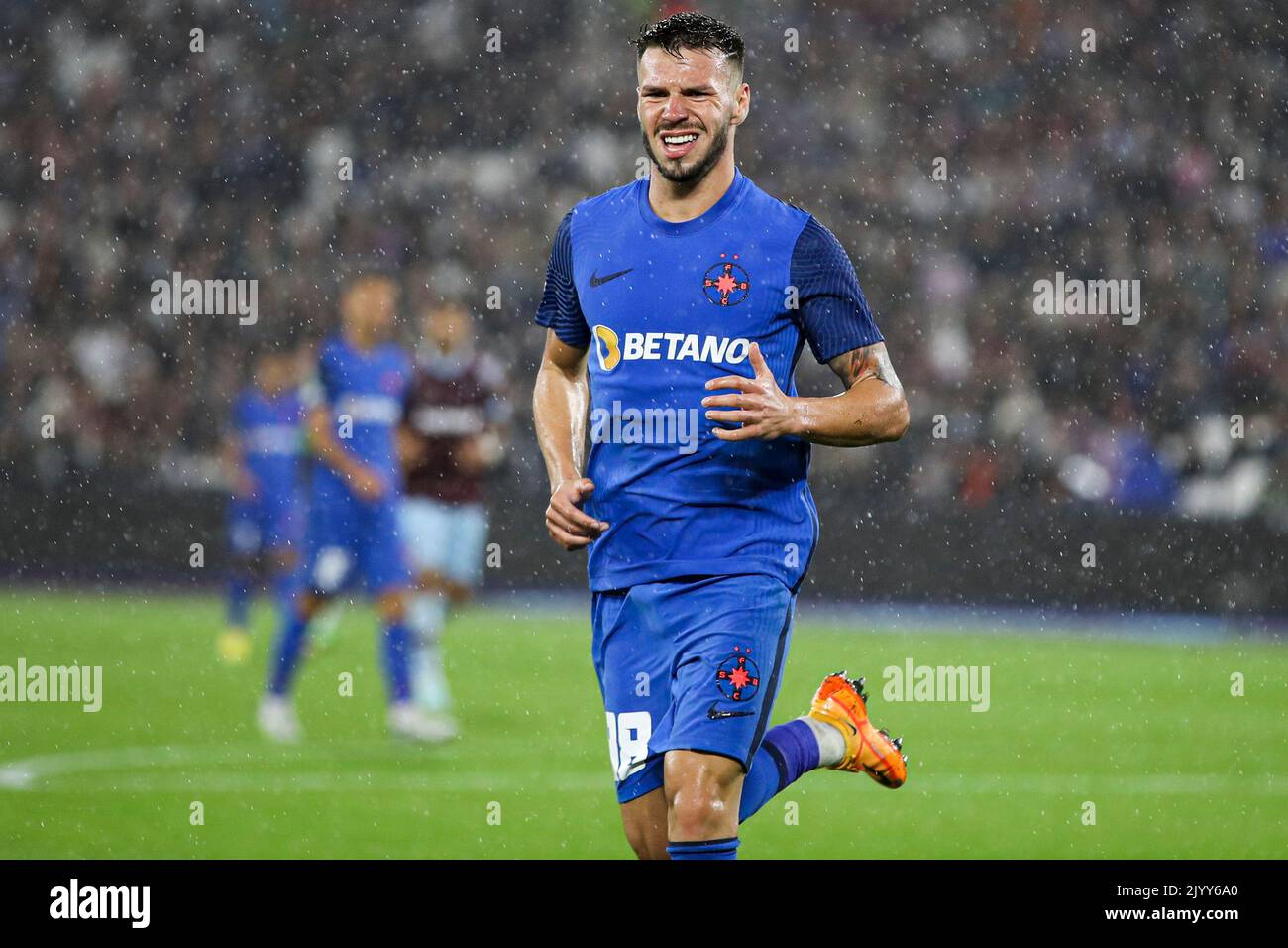 Andrei Cordea de Fotbal Club FCSB lors du match du groupe B de la Ligue de conférence Europa entre West Ham United et FCSB au stade de Londres, Stratford, le jeudi 8th septembre 2022. (Credit: Tom West | MI News) Credit: MI News & Sport /Alay Live News Banque D'Images