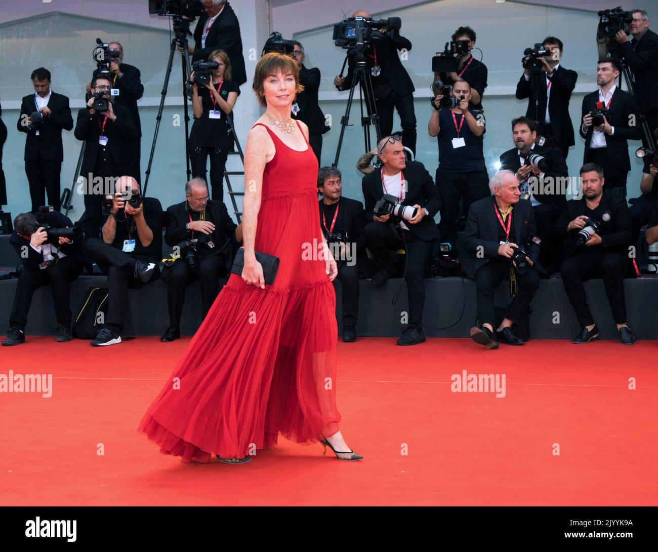 VENISE, ITALIE. 8 septembre 2022 : Julianne Nicholson à la première de Blonde au Festival international du film de Venise 79th. Photo: Kristina Afanasyeva/Featureflash crédit: Paul Smith/Alay Live News Banque D'Images