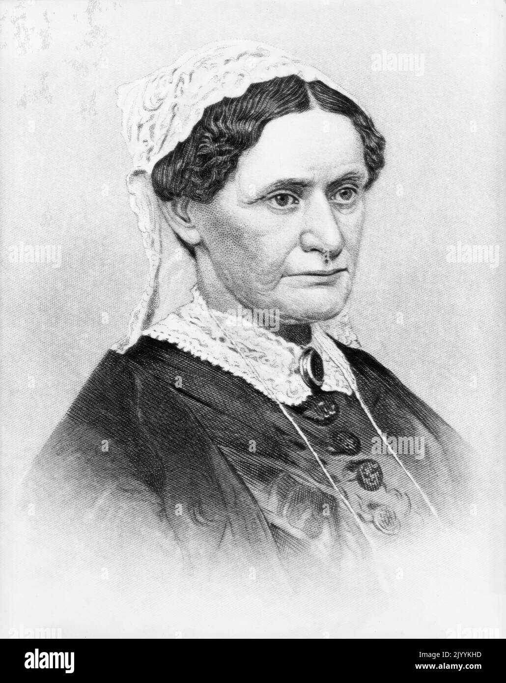 Eliza McCardle Johnson, l'épouse et la première dame du président Andrew Johnson. Banque D'Images