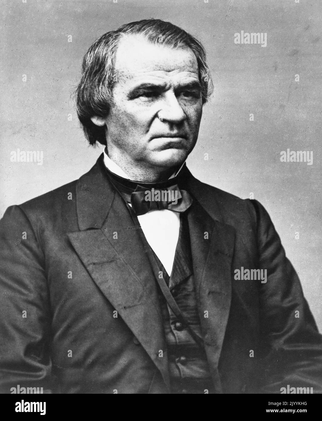 Un portrait d'Andrew Johnson, le président des États-Unis en 17th. Banque D'Images
