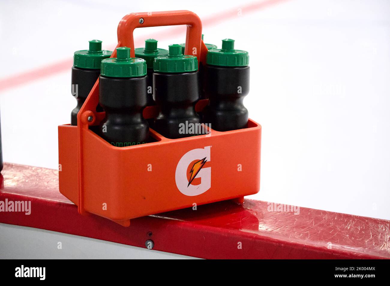 Une journée à la patinoire de hockey Banque D'Images