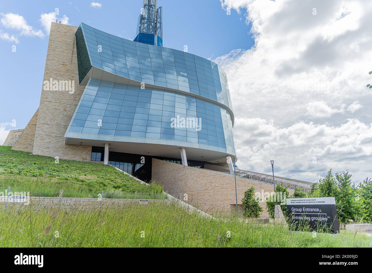 6 août 2022 - Winnipeg Manitoba Canada - le musée du complexe des droits de la personne Banque D'Images