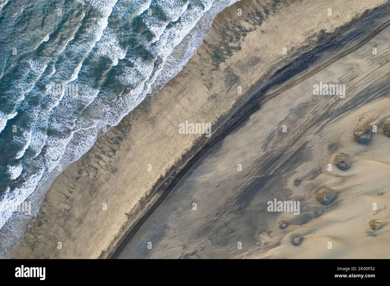 Dunes de Maspalomas, photographie de drone Banque D'Images