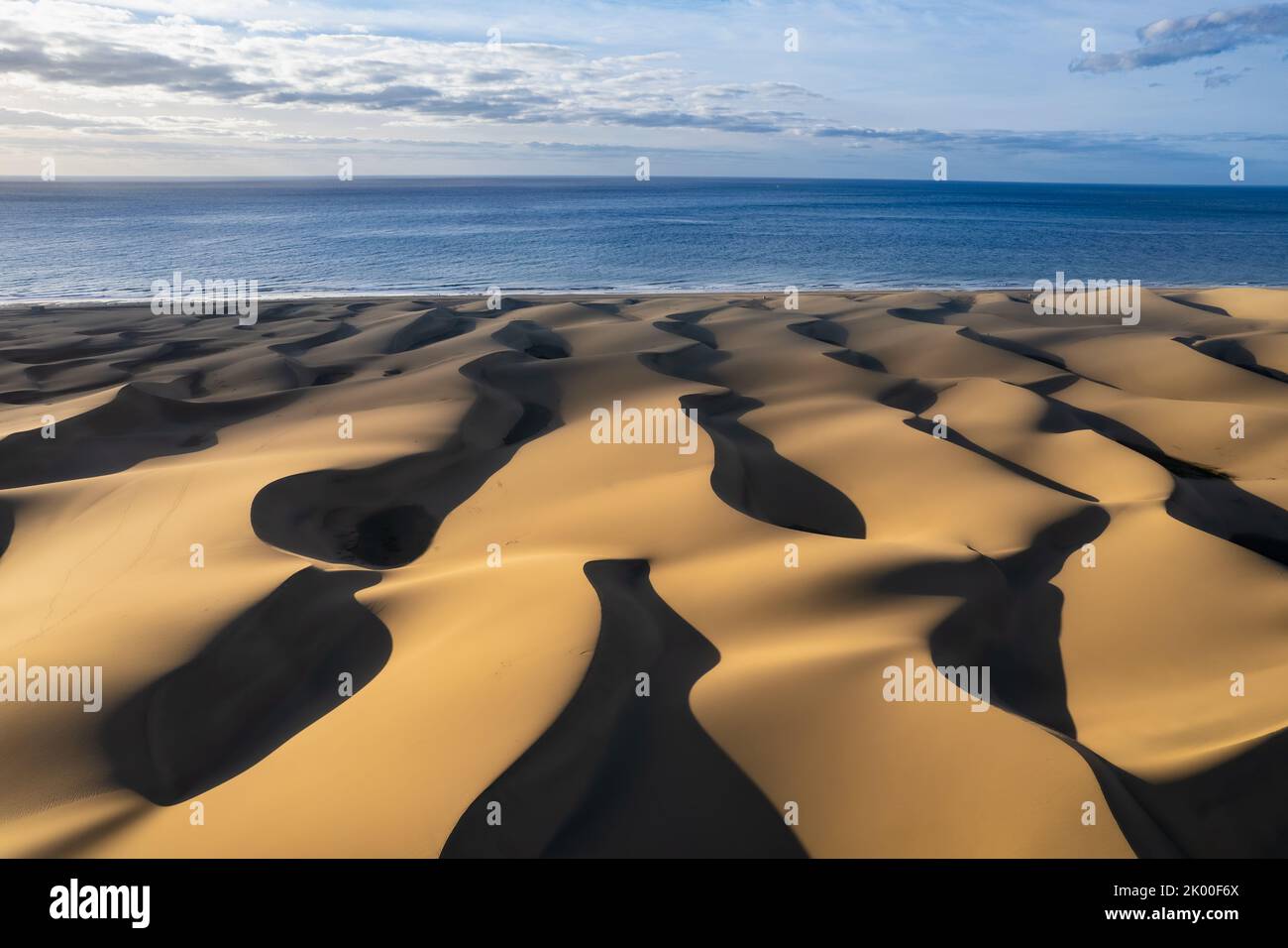 Dunes de Maspalomas, photographie de drone Banque D'Images