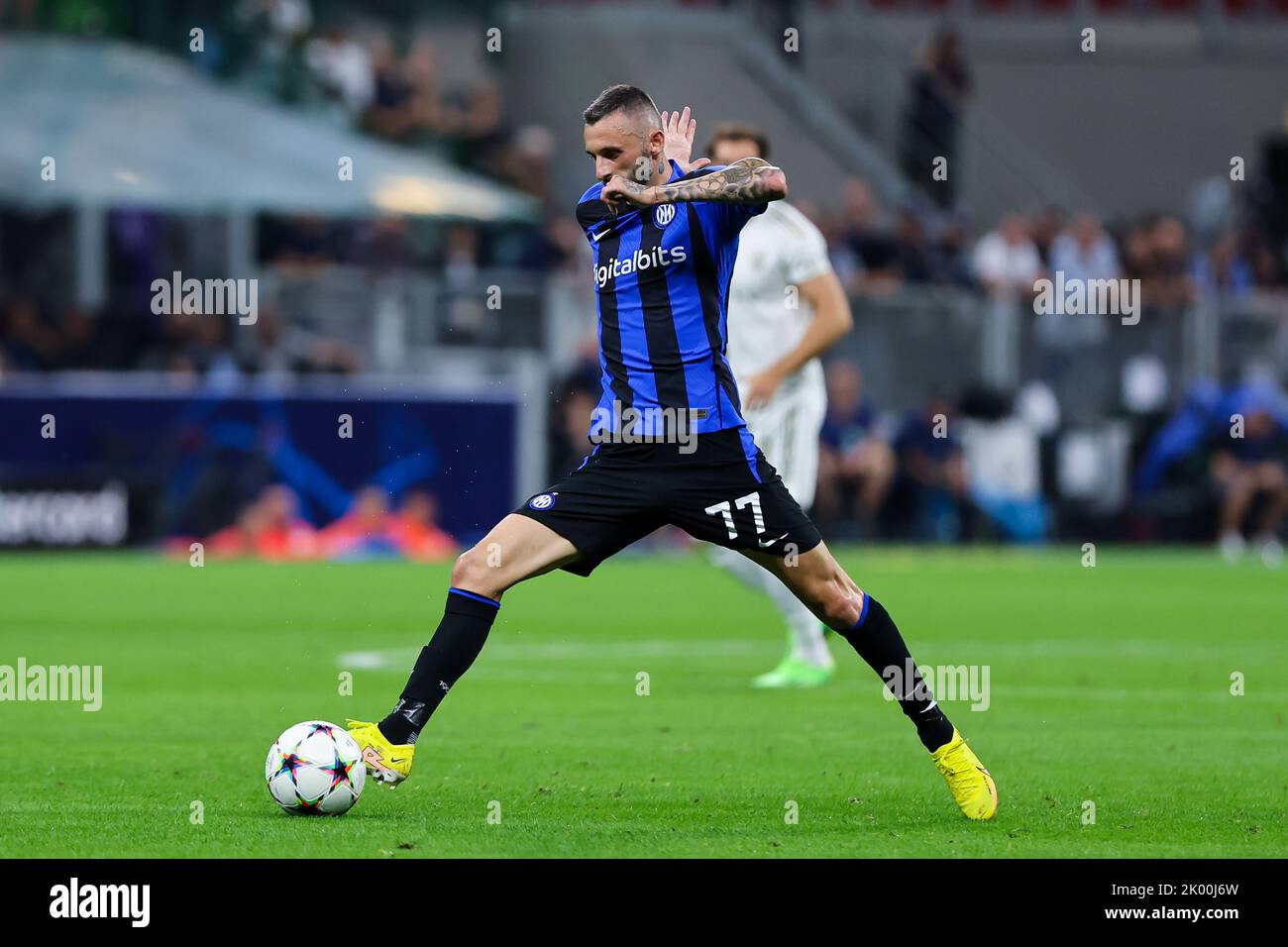 Milan, Italie. 07th septembre 2022. Marcelo Brozovic du FC Internazionale en action lors de la Ligue des champions de l'UEFA 2022/23 Etape du groupe - match de football du groupe C entre le FC Internazionale et le FC Bayern Munchen au stade Giuseppe Meazza, Milan, Italie sur 07 septembre 2022 Credit: Agence de photo indépendante/Alamy Live News Banque D'Images