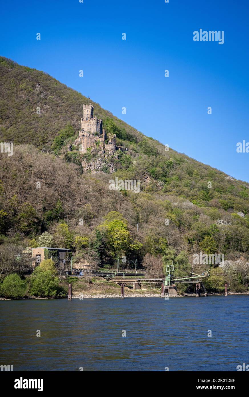 Château de Sooneck (Burg Sooneck), près du village de Niederheimbach Banque D'Images