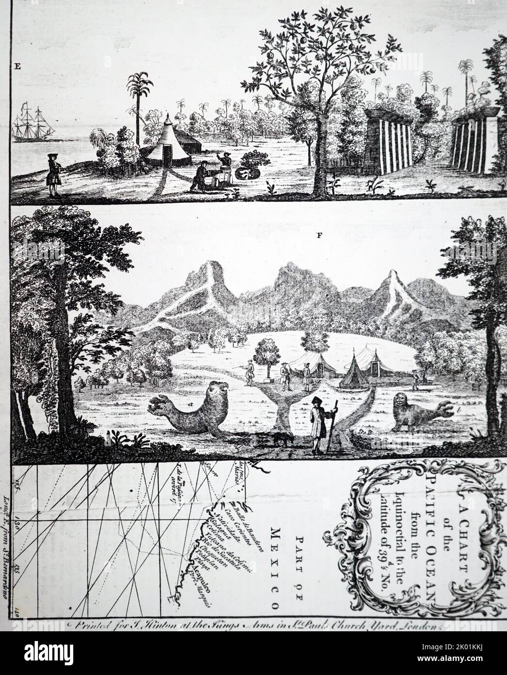 Scurvy: La circunavigation d'Ansom 1740-44. Banque D'Images