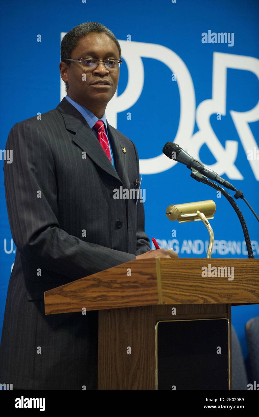 Conférence des utilisateurs de l'enquête américaine sur le logement, parrainée par le Bureau de l'élaboration des politiques et de la recherche de l'HUD. Banque D'Images