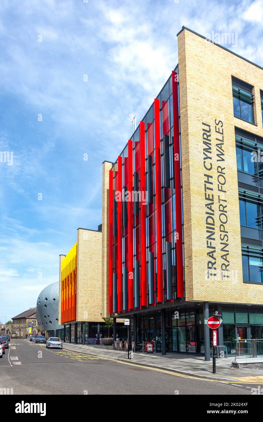 Transport pour le bâtiment du pays de Galles, Taff Street, Pontypridd, Rhondda Cynon Taf, pays de Galles (Cymru), Royaume-Uni Banque D'Images