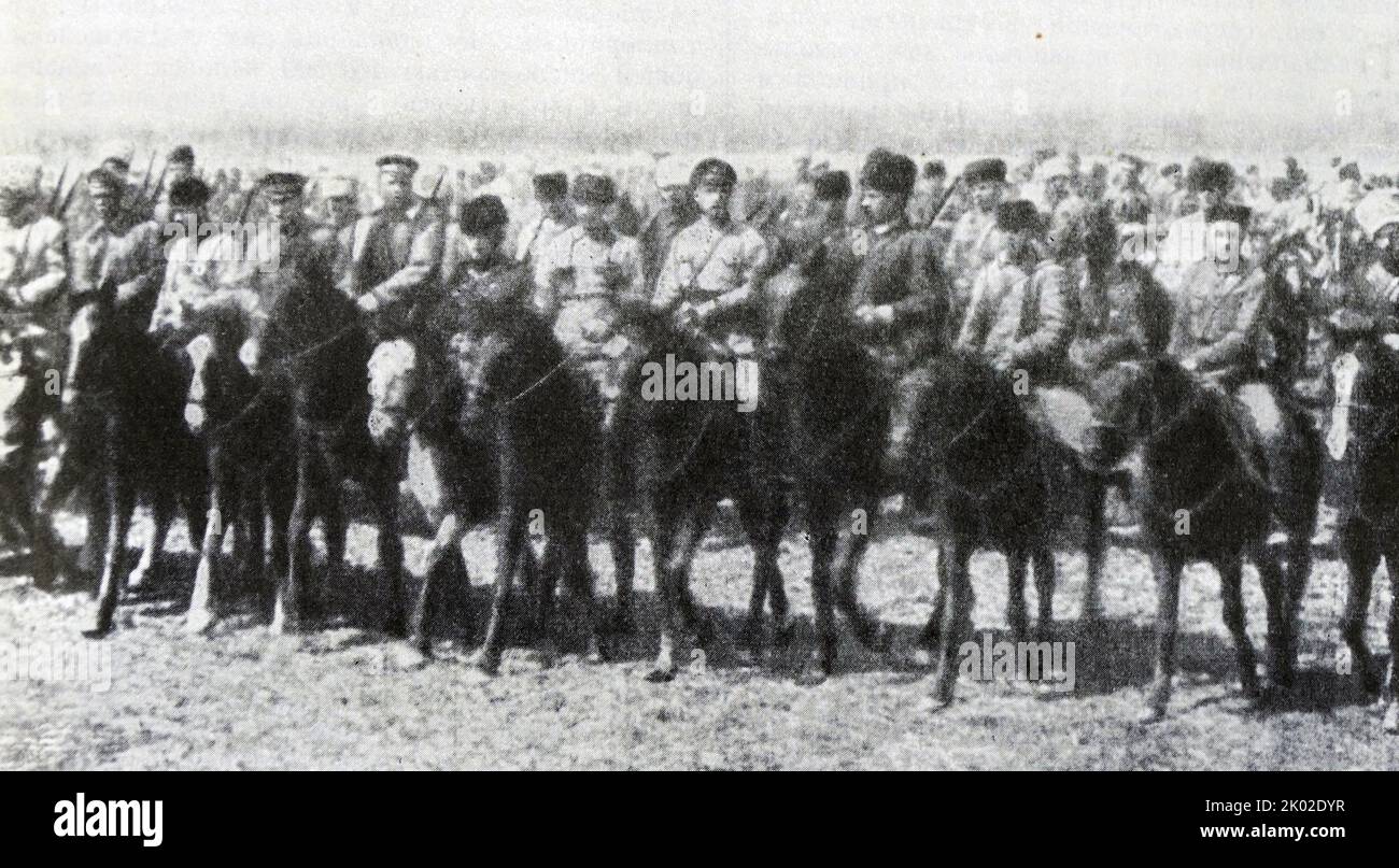 L'armée de cavalerie de 1st. 1919. Banque D'Images
