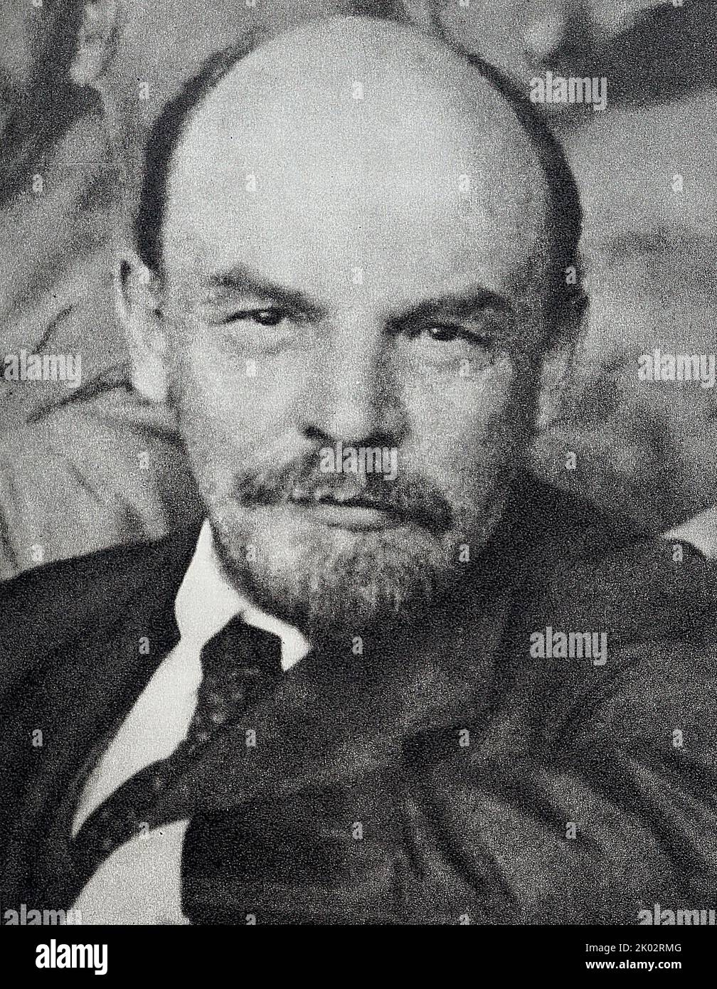 Vladimir Lénine parmi les délégués de la dixième conférence entièrement russe. RCP (bolcheviks) dans la salle Sverdlovsk du Kremlin. 1921, 26-28 mai. Moscou Banque D'Images