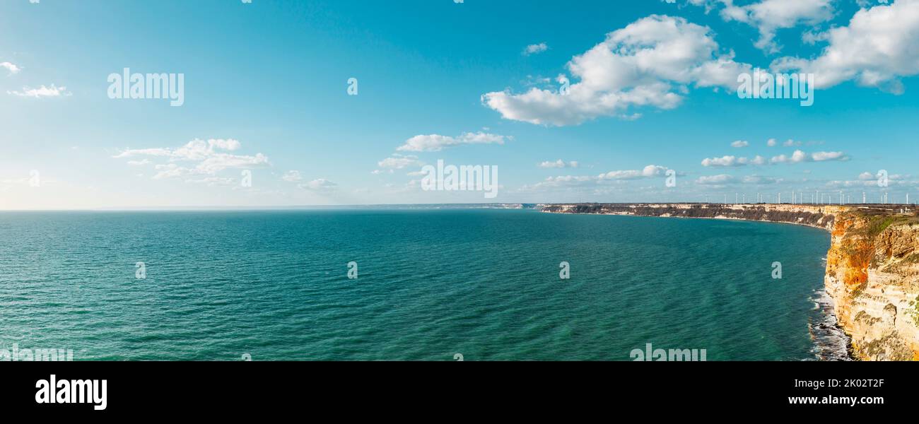 Cap Kaliakra sur la côte bulgare de la mer Noire Banque D'Images
