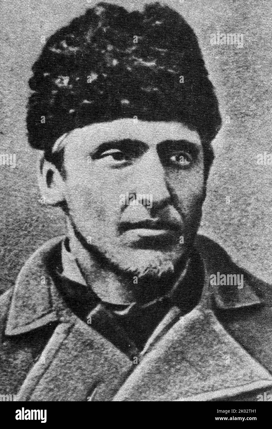 Ludwig Varynsky (1856-1889). Révolutionnaire polonais, fondateur du parti prolétariat. Arrêté en 1883 et condamné à la prison à vie. Il est mort à la prison de Shlisselburg. Banque D'Images