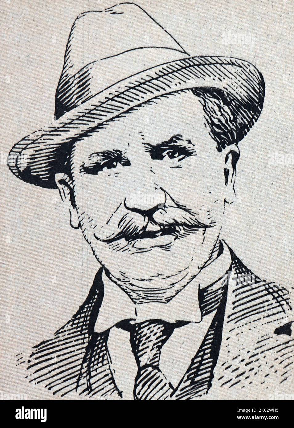 Tom Mann (1856-1941). Mineur, puis mécanicien, membre de l'un des syndicats les plus aristocratiques. Par la suite, il est devenu l'un des co-fondateurs du Parti communiste britannique. Banque D'Images