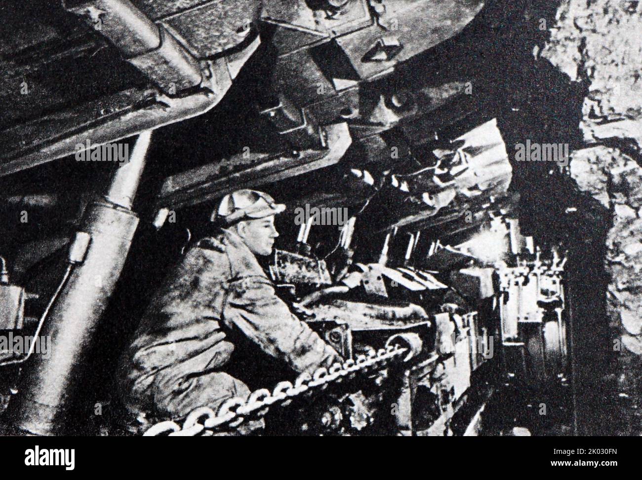 Travailleurs soviétiques dans les mines de Kuzbass. 1965 Banque D'Images