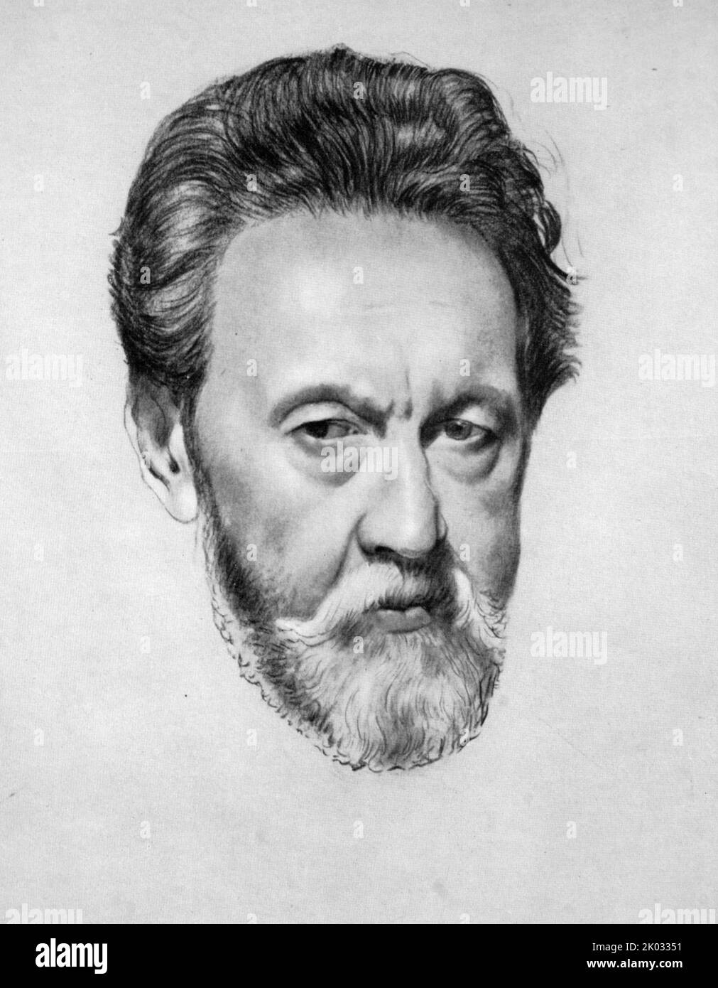 Portrait de V. A. Kastalsky. 1921. Par Boris Kustodiev Banque D'Images