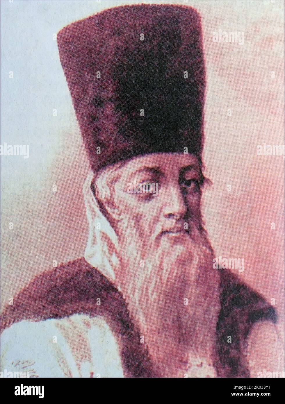 Afanasy Lavrentievich Ordin-Nashchokin (1605-1680) était un homme d'État russe du 17th siècle. Banque D'Images